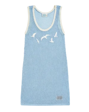1989 Seagull Mesh Coverup Dress